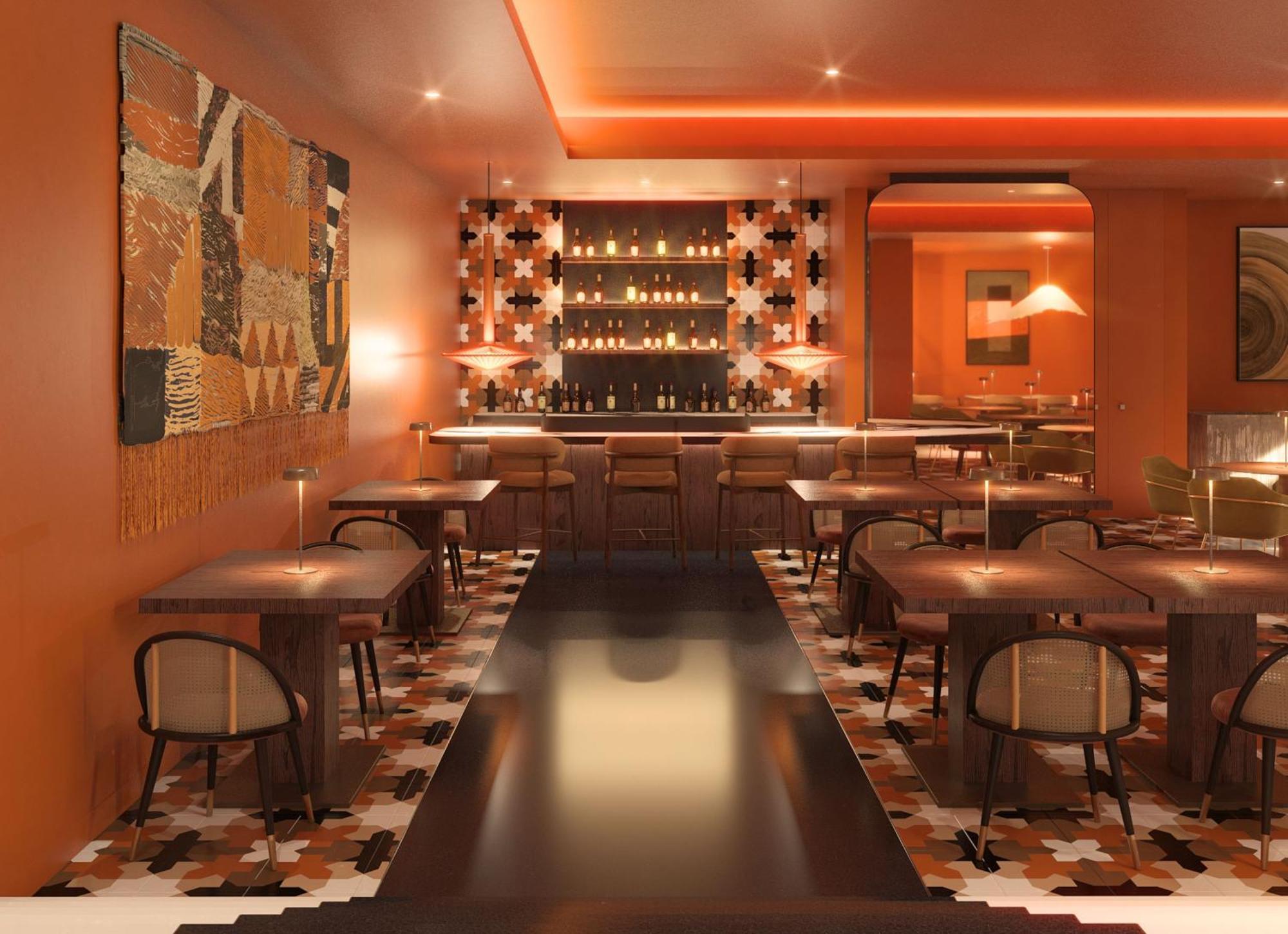 Kimpton Atlantico Algarve By Ihg Hotel Albufeira Exterior photo 3D rendering of a restaurant